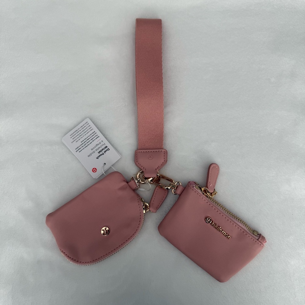 Lululemon Dual Pouch Wristlet - pink